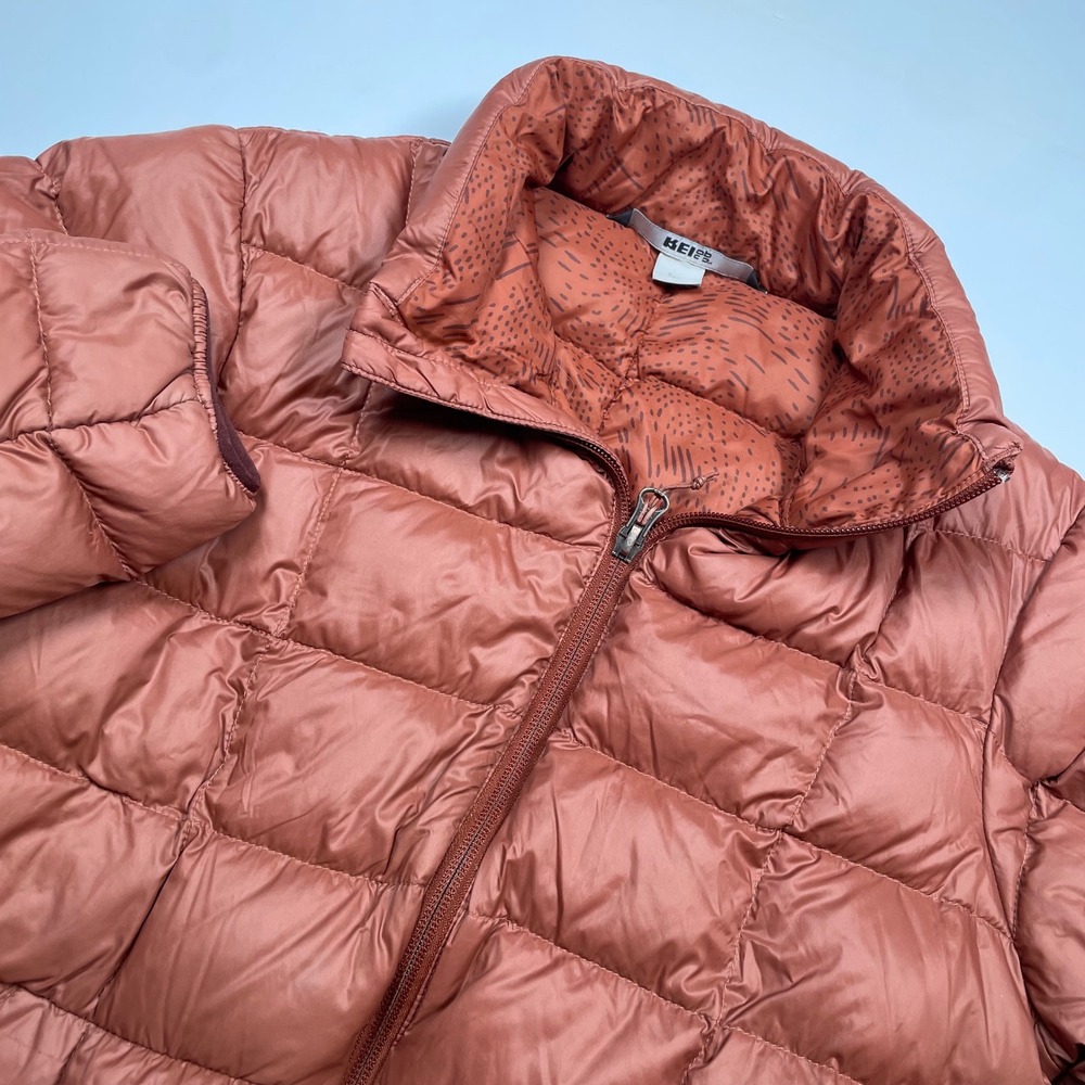 REI Co-op Women 650 Down Jacket 2.0 Terracotta Orange Puffer Small
